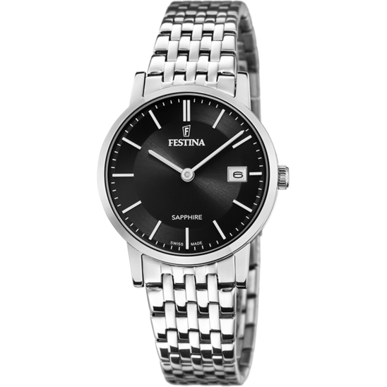 Festina RELOJ DE MUJER FESTINA SWISS MADE F20019/3 CON ESFERA NEGRA Precio de fábrica