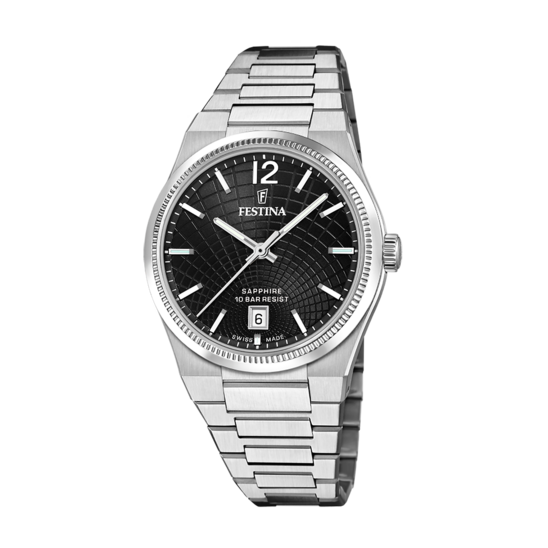 Festina RELOJ DE MUJER FESTINA SWISS MADE RIVÉ F20052/8 NEGRO
