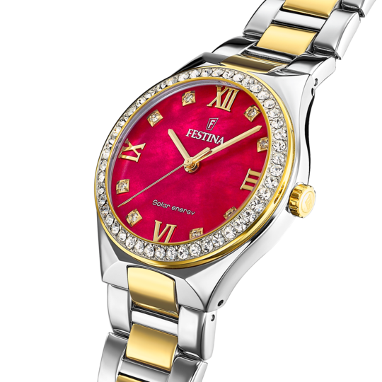 Festina FESTINA SOLAR ENERGY F20659/3 ROJO ACERO INOXIDABLE 316L MUJER Oferta exclusiva