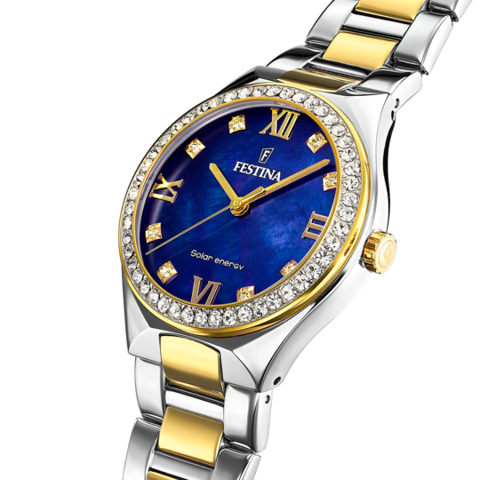 Festina FESTINA SOLAR ENERGY F20659/2 AZUL ACERO INOXIDABLE 316L MUJER Precio ultrabajo
