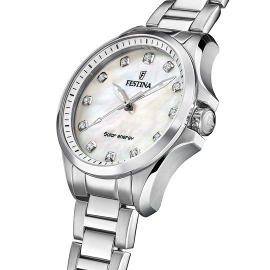 Festina FESTINA SOLAR ENERGY F20654/1 CREMA ACERO INOXIDABLE 316L MUJER Devoluciones gratuitas