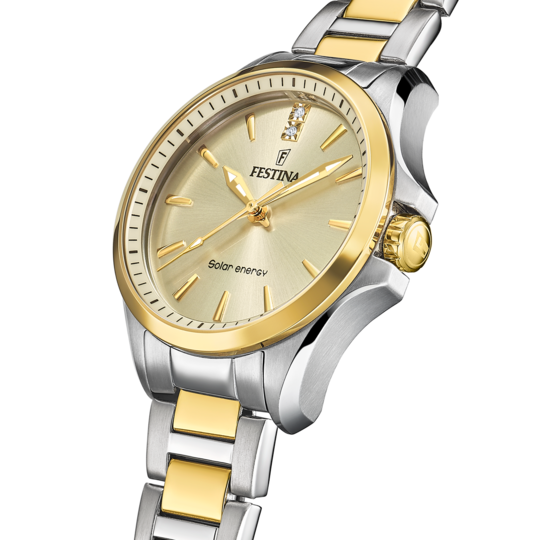 Festina FESTINA SOLAR ENERGY F20655/3 CHAMPAGNE ACERO INOXIDABLE 316L MUJER En línea