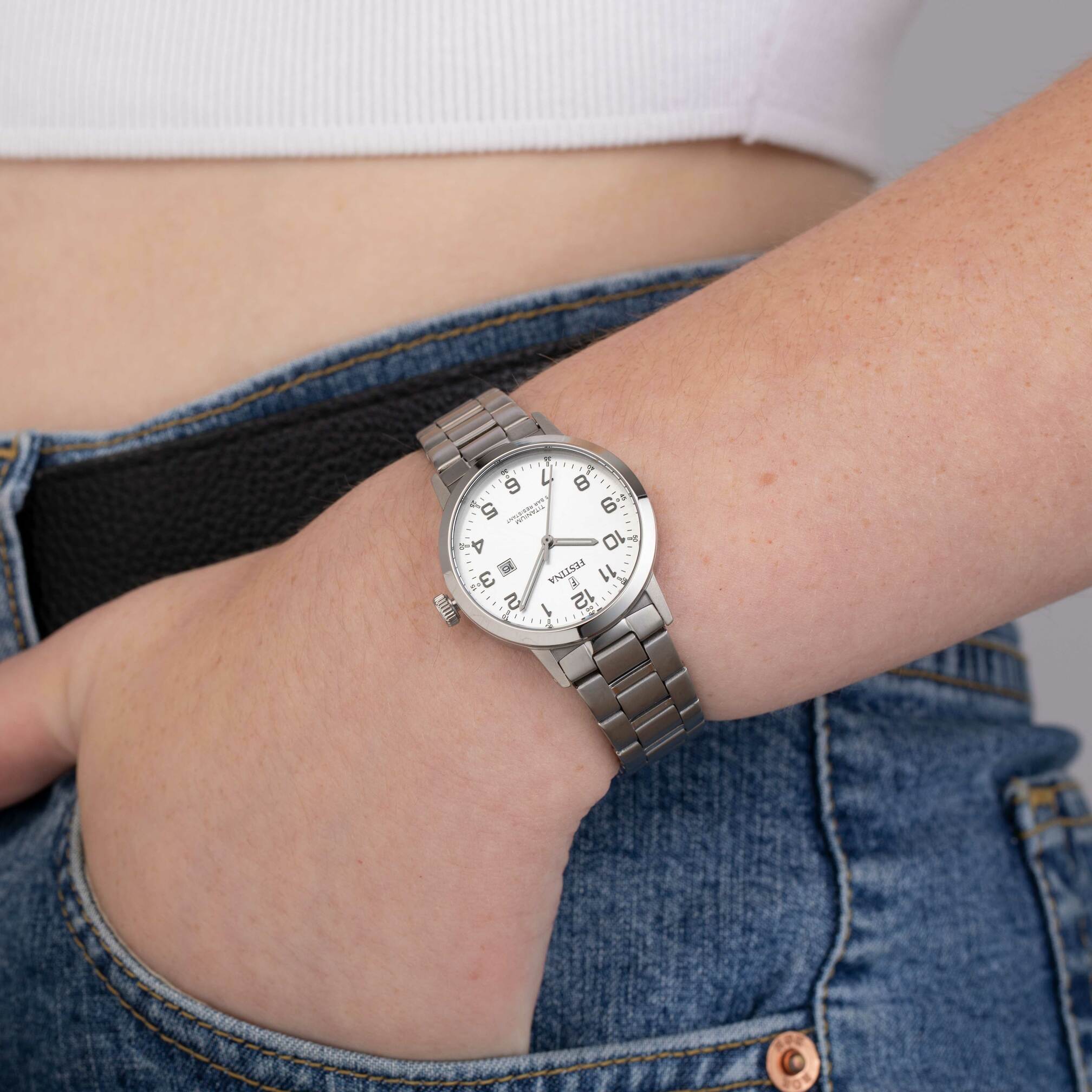 Festina RELOJ DE MUJER FESTINA TITANIUM F20436/1 CON ESFERA PLATEADA Outlet