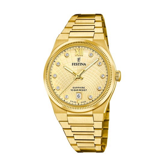 Festina RELOJ DE MUJER FESTINA SWISS MADE RIVÉ F20058/2 BEIGE