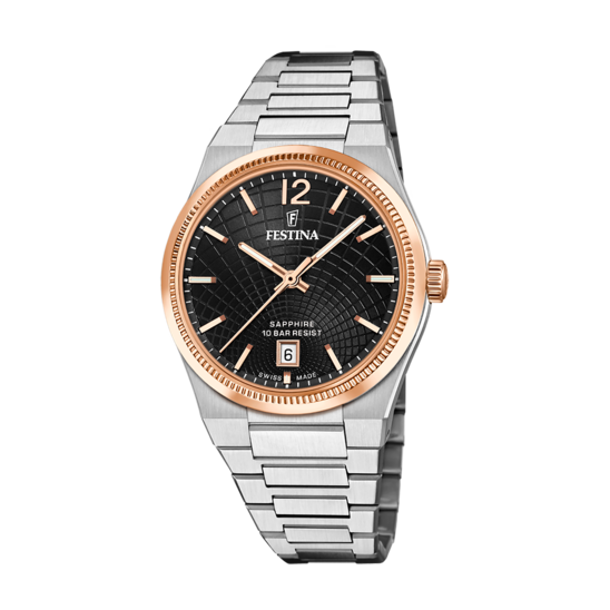 Festina RELOJ DE MUJER FESTINA SWISS MADE RIVÉ F20066/4 NEGRO