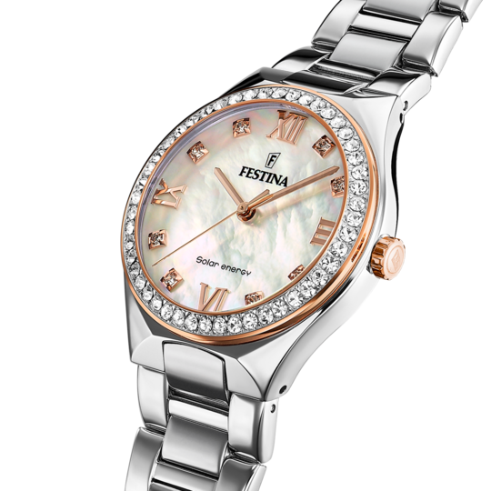 Festina FESTINA SOLAR ENERGY F20658/1 CREMA ACERO INOXIDABLE 316L MUJER Mejor oferta