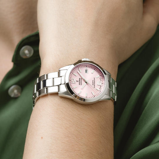Festina RELOJ FESTINA SWISS MADE ACERO CLÁSICO F20049/3 ROSA CORREA DE ACERO INOXIDABLE 316L MUJER Oferta exclusiva