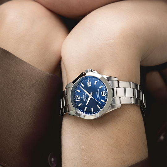 Festina RELOJ FESTINA SWISS MADE ACERO CLÁSICO F20049/5 AZUL CORREA DE ACERO INOXIDABLE 316L MUJER Descuento por venta flash