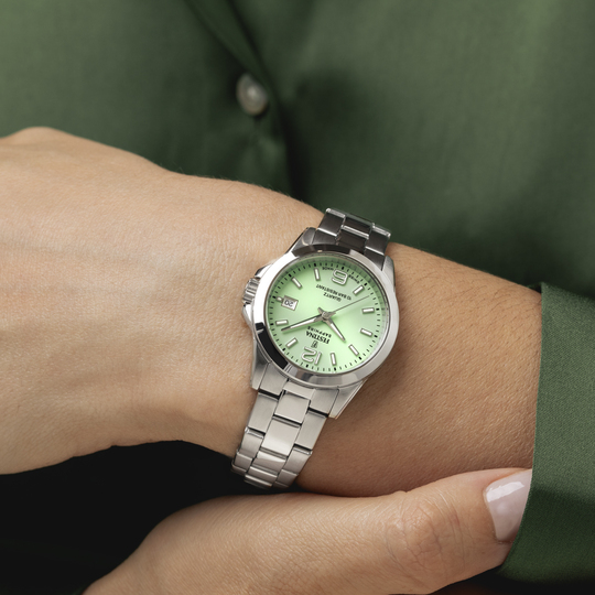 Festina RELOJ FESTINA SWISS MADE ACERO CLÁSICO F20049/2 VERDE CORREA DE ACERO INOXIDABLE 316L MUJER Rebajas baratas