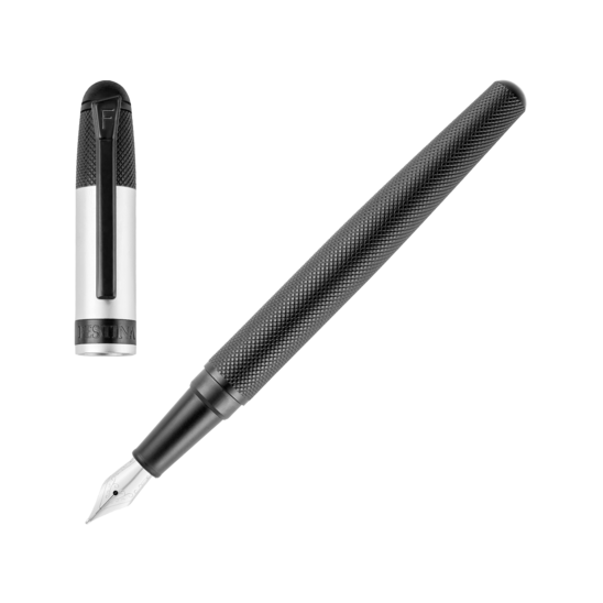 Festina PLUMA ESTILOGRÁFICA CLÁSICA EDICIÓN NEGRA Y PLATEADA Descuento por venta flash