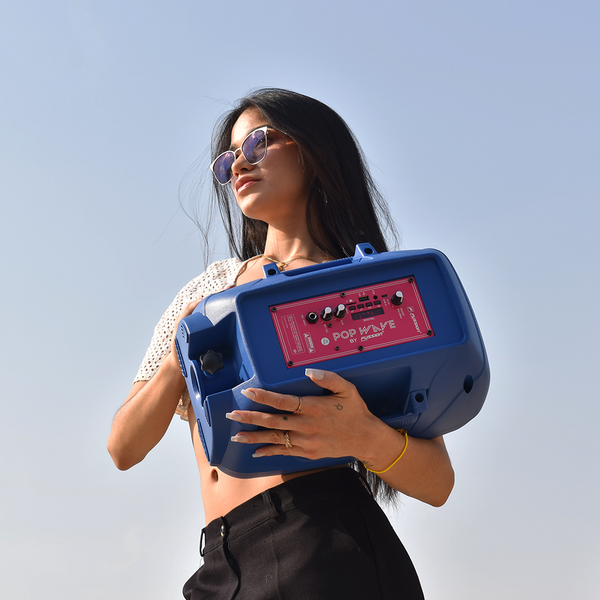 Fussion PBS-9936 POP WAVE BAFLE AMPLIFICADO 8" 20 000W P.M.P.O BACKPACK INCLUIDA ÚLTIMAS EDICIONES