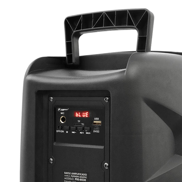 Fussion PBS-8030 Experimenta un sonido infernal DIABLO el bafle amplificado de 8" 15 000W P.M.P.O Precio de fábrica