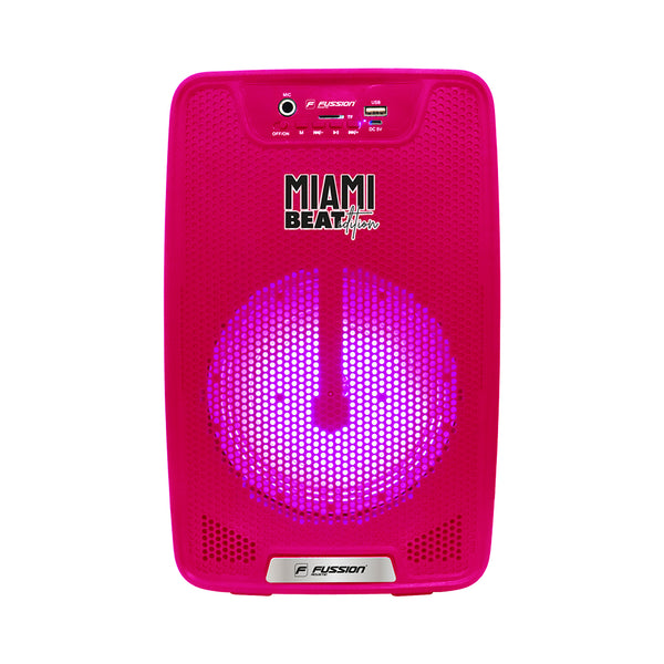 Fussion PBS-65026 Arrasa en la Fiesta con el Potente Bafle Amplificado Miami Beat 6.5" de 10 000W P.M.P.O Oferta especial de fábrica