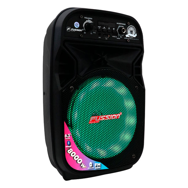 Fussion PBS-65004 Bafle amplificado 6.5" 8 000W P.M.P.O Envío internacional gratuito