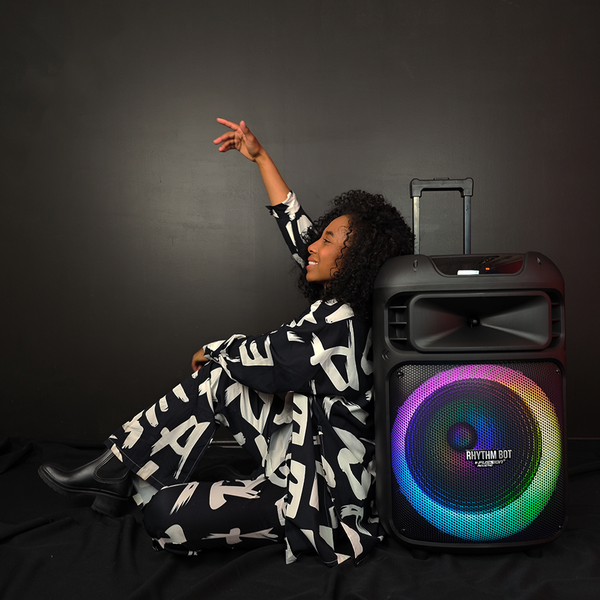 Fussion PBS-15023 BAFLE AMPLIFICADO RHYTHM BOT 15" 40 000W P.M.P.O Libre de impuestos