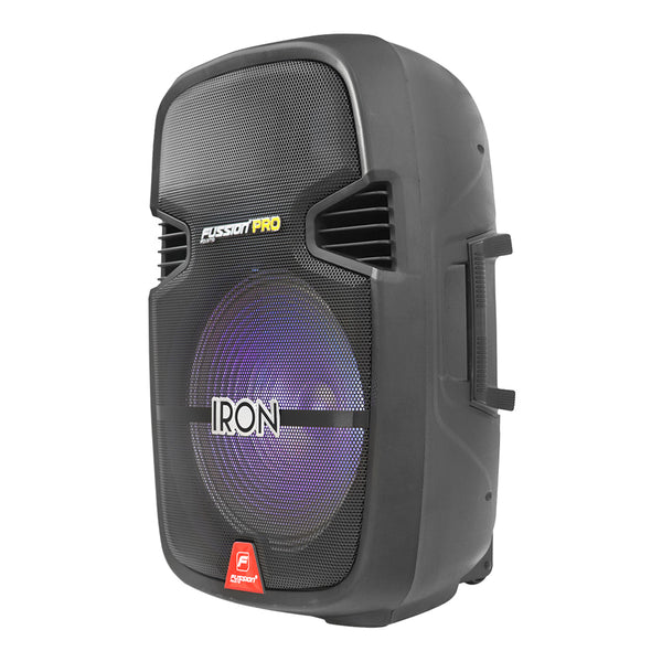Fussion PBS-1004 IRON Experimenta un sonido potente con el Bafle Amplificado 15" y 25 000W P.M.P.O Descuentos del mes