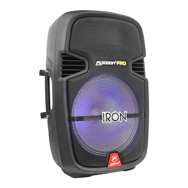Fussion PBS-1004 IRON Experimenta un sonido potente con el Bafle Amplificado 15" y 25 000W P.M.P.O Descuentos del mes