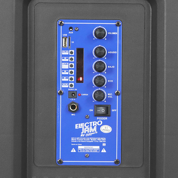 Fussion PBS-15021 15" 40 000W P.M.P.O ELECTRO JAM BAFLE AMPLIFICADO 15" Ofertas de temporada