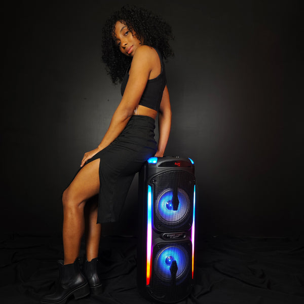 Fussion PBS-2X8002 STARRY NIGHT BAFLE AMPLIFICADO 2X8" 40 000W P.M.P.O 2025