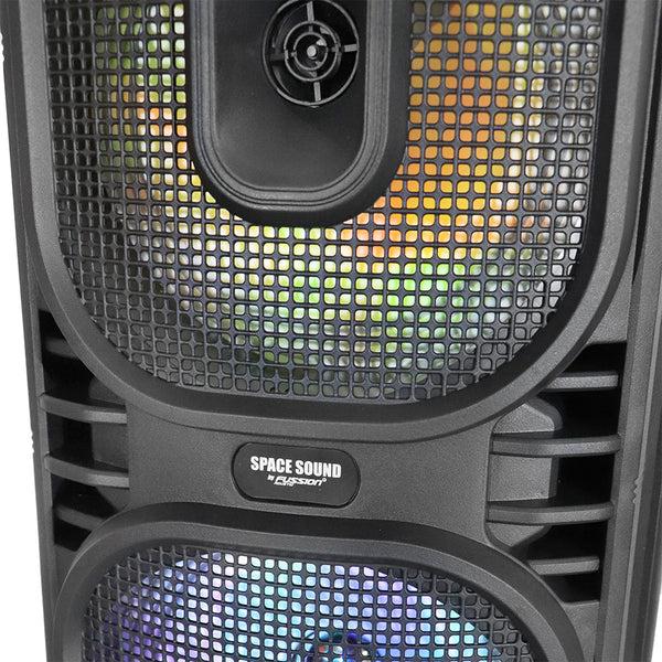 Fussion PBS-2X8003 BAFLE AMPLIFICADO SPACE SOUND 40 000W P.M.P.O 2X8" Outlet online