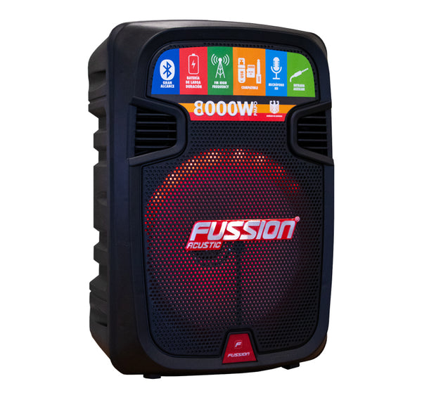 Fussion PBS-12010 Bafle amplificado 12" 8 000W P.M.P.O Los más vendidos