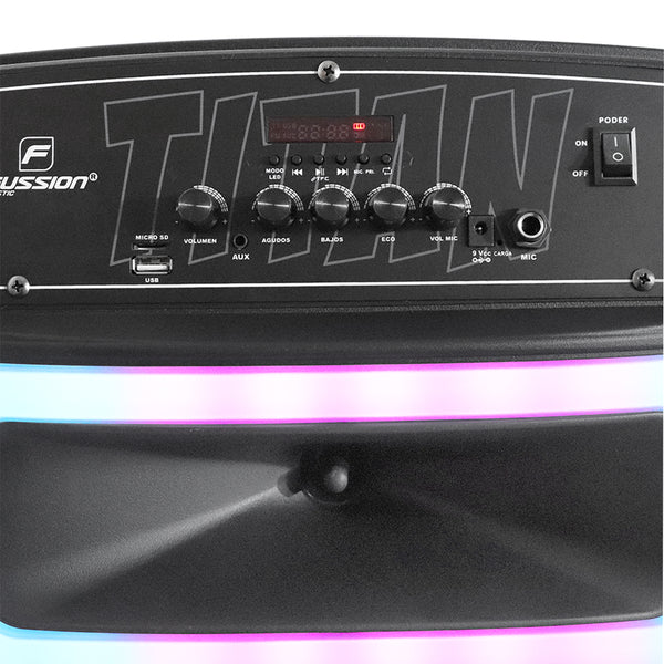 Fussion PBS-12015 Bafle Amplificado TITAN 12" 40 000W P.M.P.O Descuento