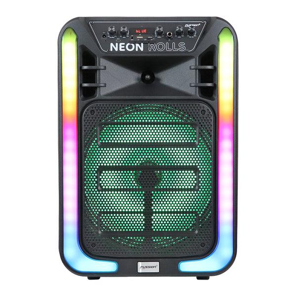Fussion PBS-12018 Bafle amplificado de 12" y 25 000W P.M.P.O de potencia NEON ROLLS Liquidación