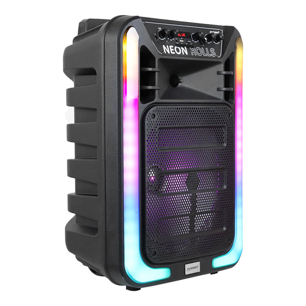 Fussion PBS-12018 Bafle amplificado de 12" y 25 000W P.M.P.O de potencia NEON ROLLS Liquidación
