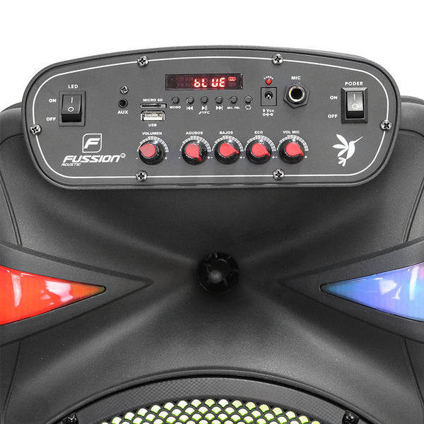 Fussion PBS-12014 Bafle Amplificado 12" Hummingbird 40 000W P.M.P.O Rebajas online