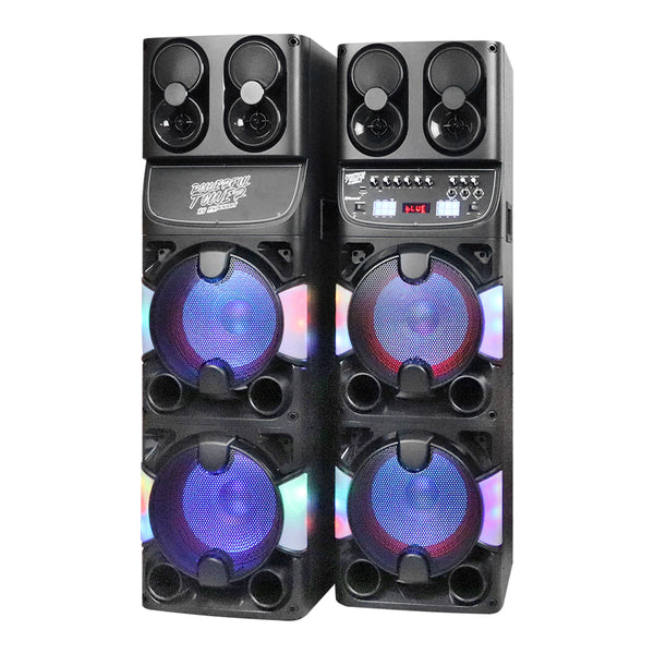 Fussion PBS-10X20007 JUEGO DE BAFLES ACTIVO Y PASIVO 2X10" 10 000W P.M.P.O Envío gratis