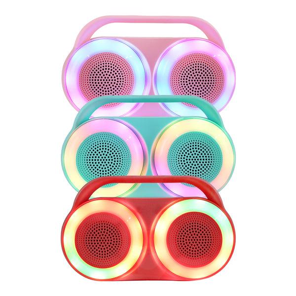 Fussion ISP-22004 Bocina Portátil 2X2" 10 000W P.M.P.O COLOR VIBES Precio de fábrica