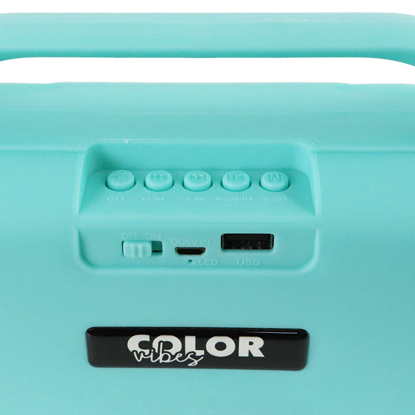 Fussion ISP-22004 Bocina Portátil 2X2" 10 000W P.M.P.O COLOR VIBES Precio de fábrica
