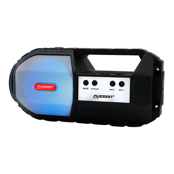 Fussion ISP-3017 Bocina portátil 3" con lámpara LED 1 000 W P.M.P.O Rebajas de fin de temporada