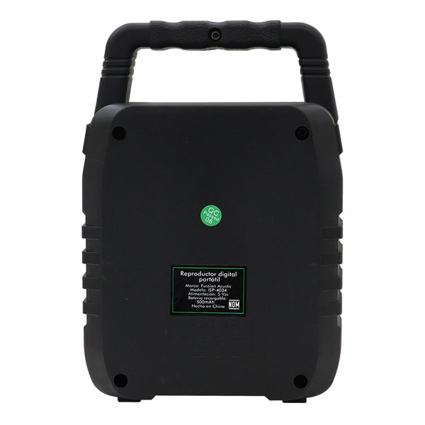 Fussion ISP-4034 BOCINA PORTÁTIL 4" 1 000W P.M.P.O Venta caliente