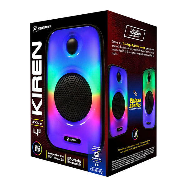 Fussion ¡ISP-4040 KIREN 3 500W P.M.P.O no puede faltar en tus reuniones Gran oferta