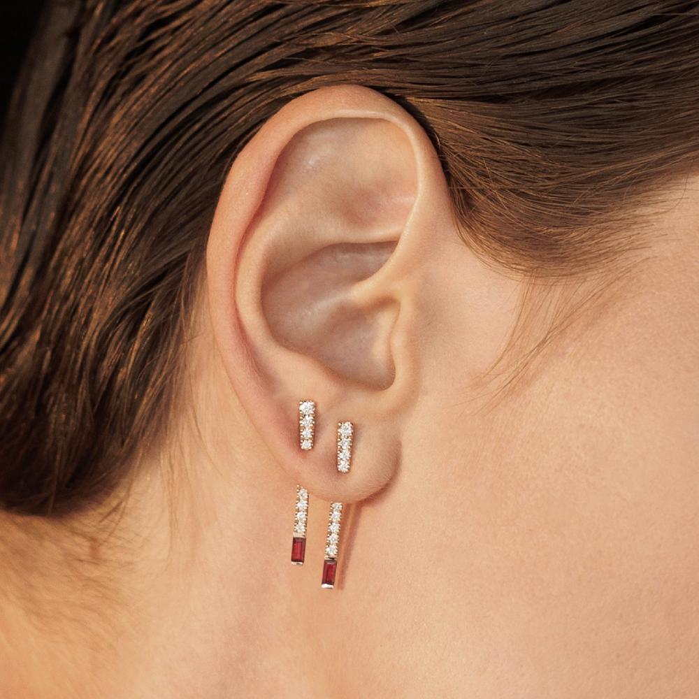 Gold&roses Pendientes Needle I am Red Oferta especial de fábrica