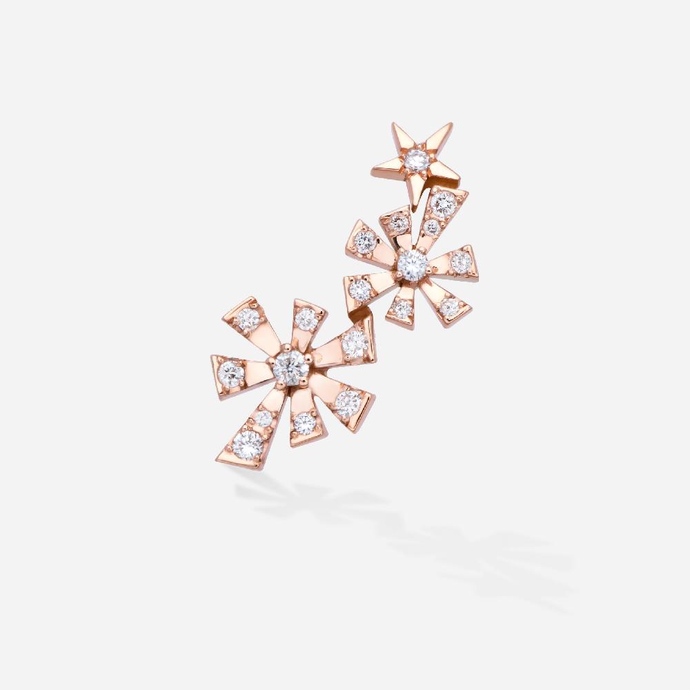 Gold&roses Pendiente Luzia 2 Stars