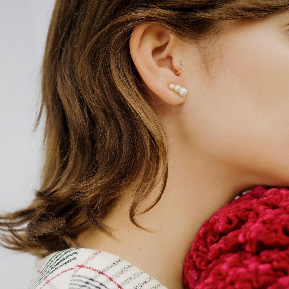 Gold&roses PENDIENTE TRIPLE DROP STUD Rebajas online