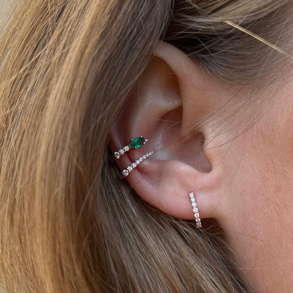 Gold&roses Ear Cuff Jardín de Aire Envío internacional gratuito