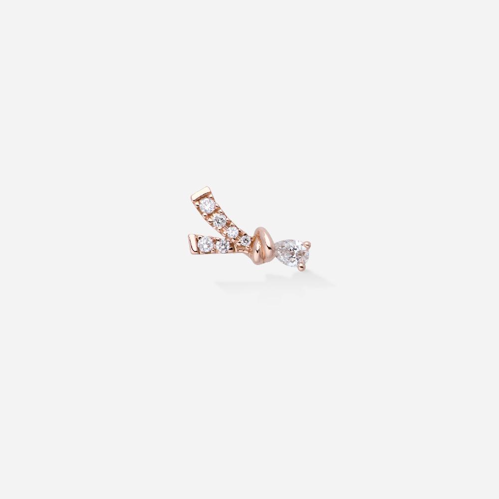 Gold&roses Pendiente Knot Lady B
