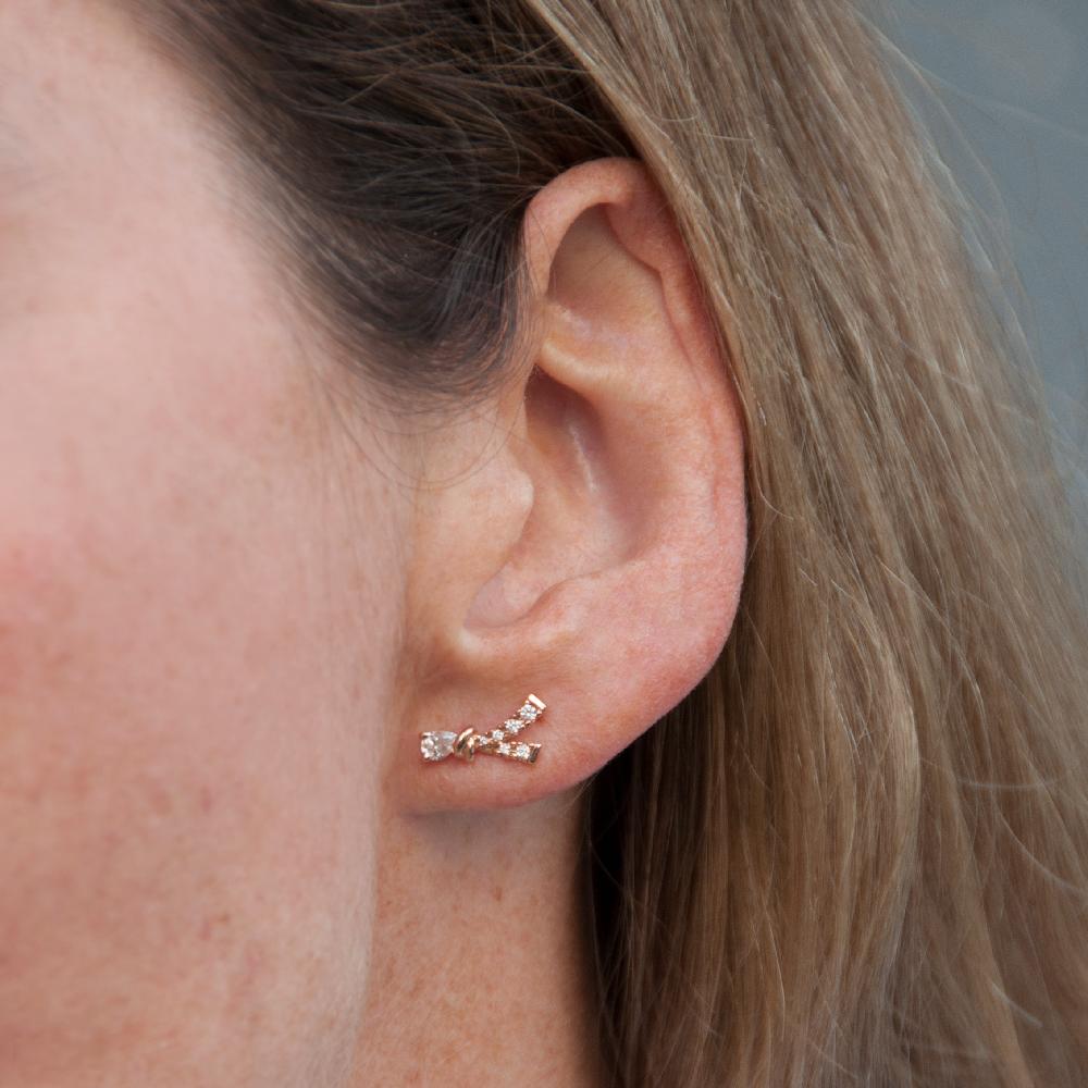 Gold&roses Pendientes Knot Lady B En línea