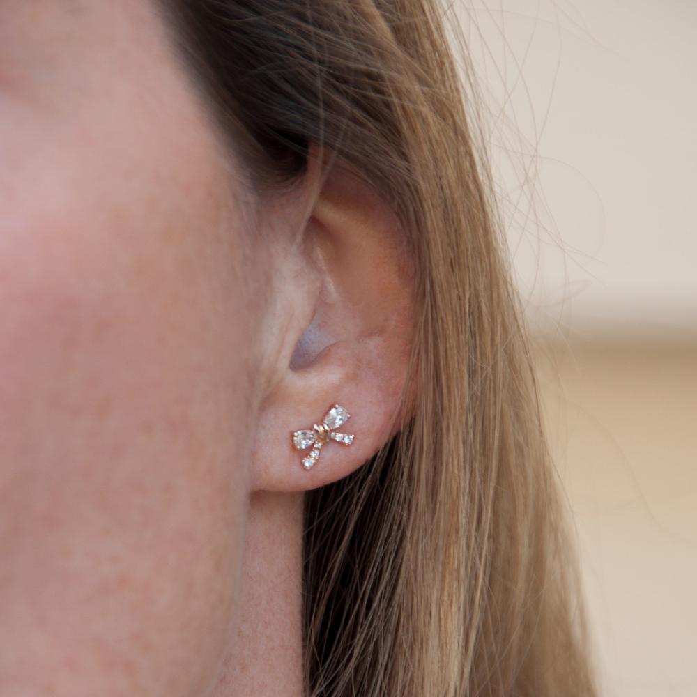 Gold&roses Pendientes Ruban Lady B Venta caliente