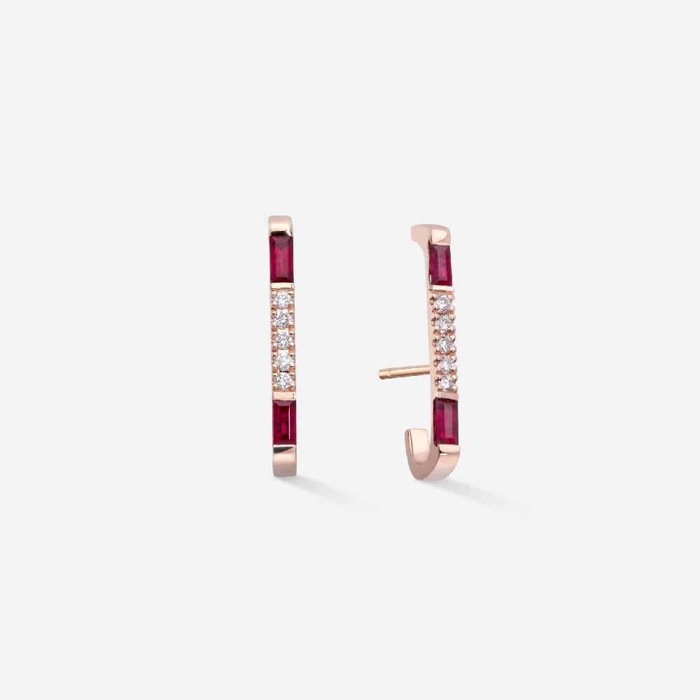 Gold&roses Pendientes D I am Red