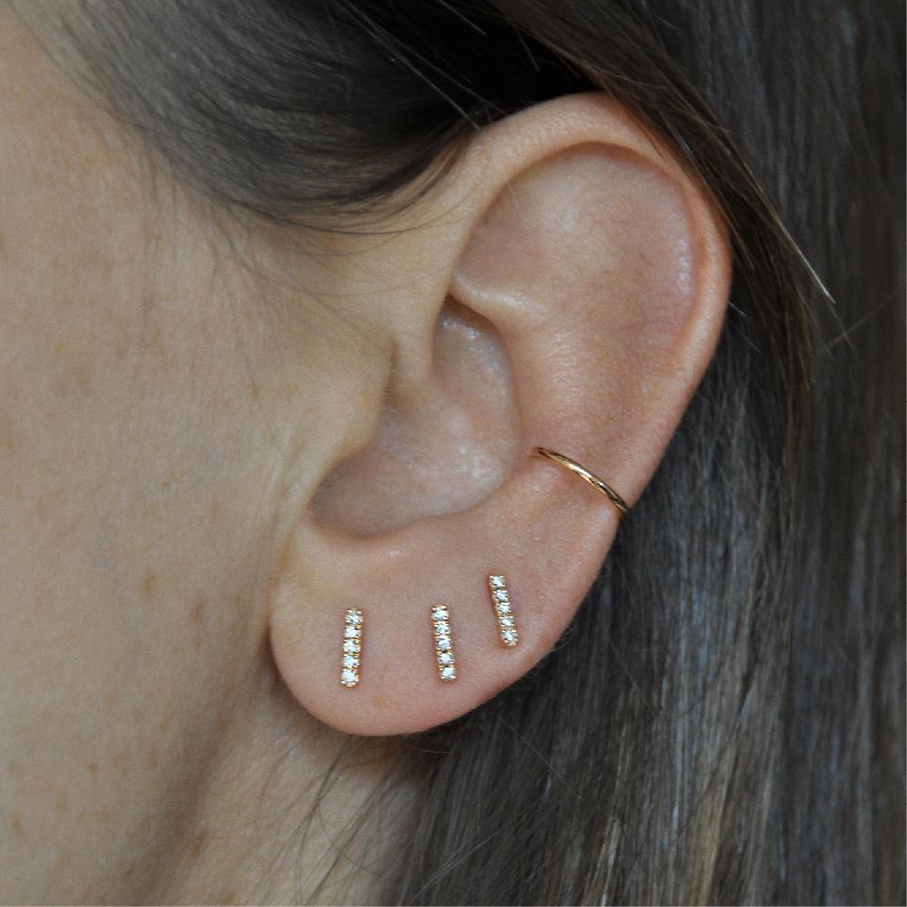 Gold&roses PENDIENTES LINE Superdescuento