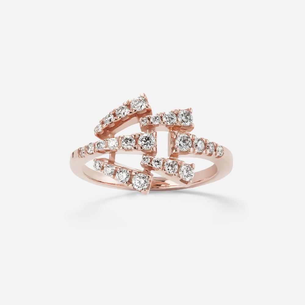 Gold&roses Anillo Smoky Club Motivo