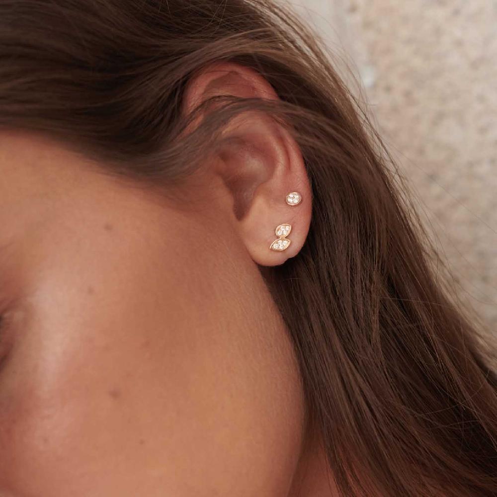 Gold&roses Pendiente Marquise&Co. Double Stud Ofertas de temporada