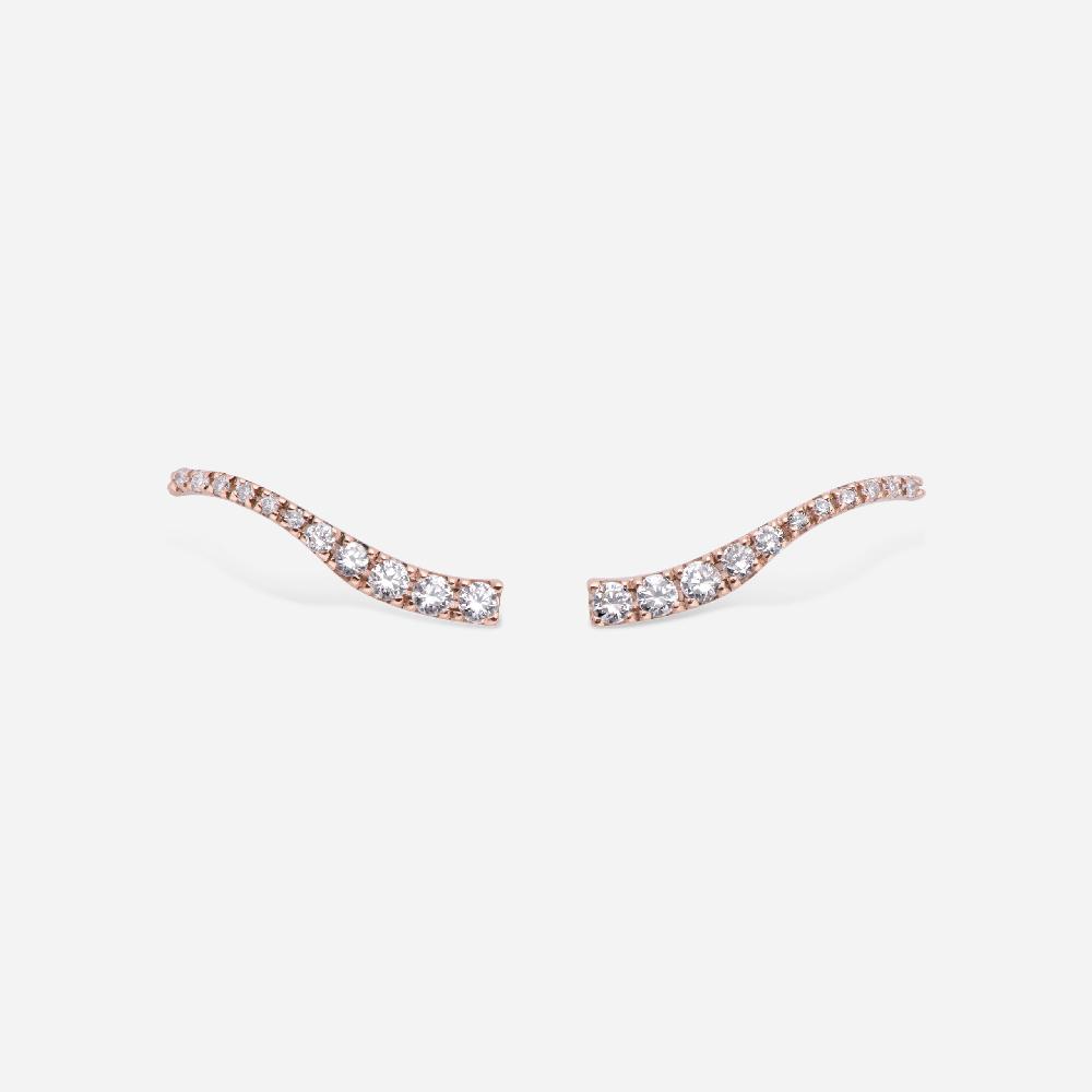 Gold&roses Pendientes Sasa Crawler