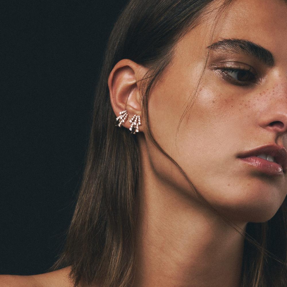 Gold&roses Pendientes Smoky Club M Cuarzo En oferta