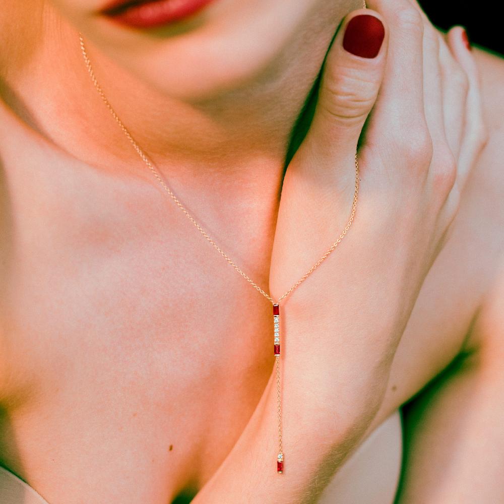 Gold&roses Collar Chain I am Red 2025