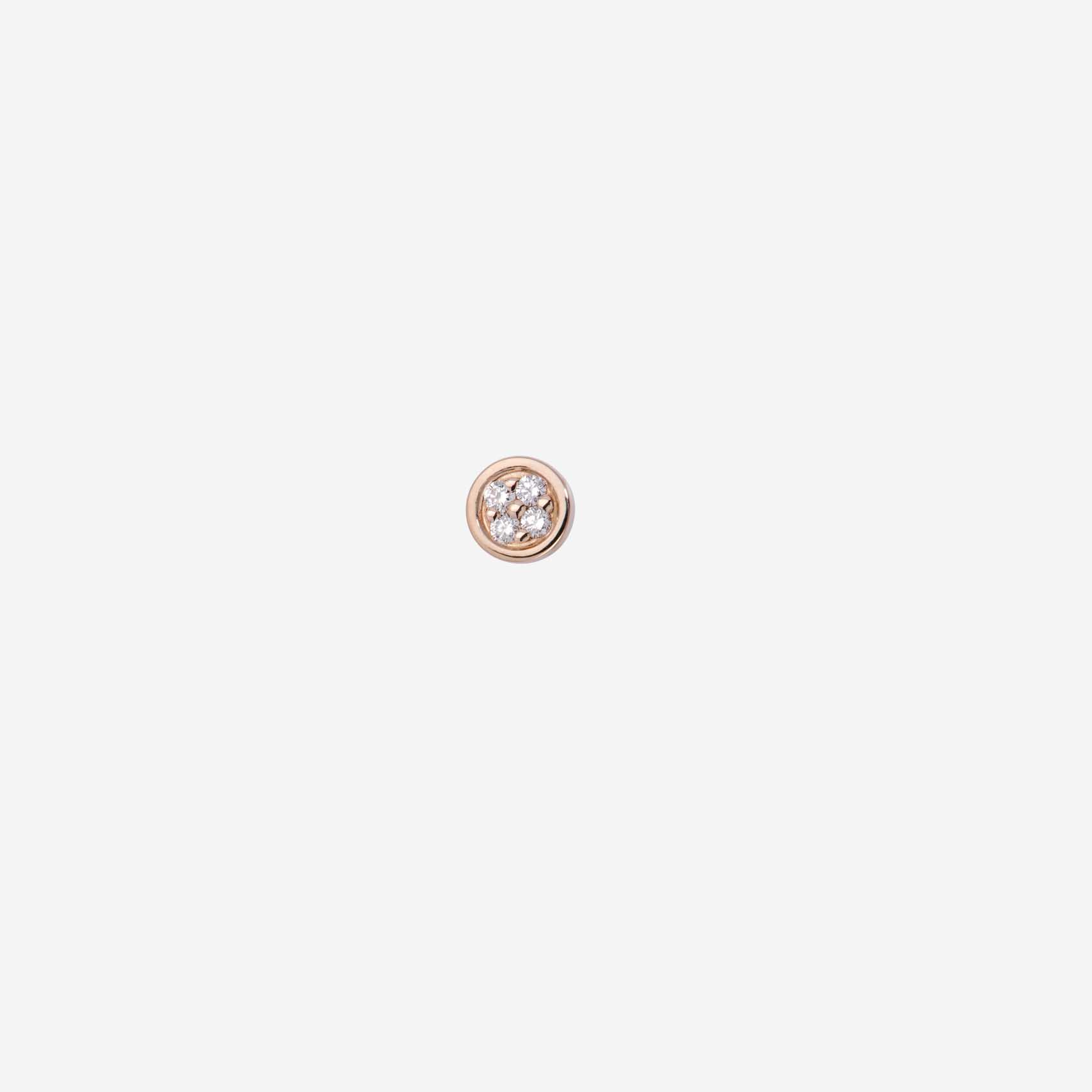Gold&roses Pendiente Marquise&Co. Round Stud Tienda